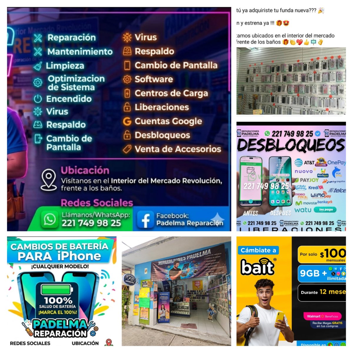 Nos dedicamos a todo lo q tenga q ver con teléfonia